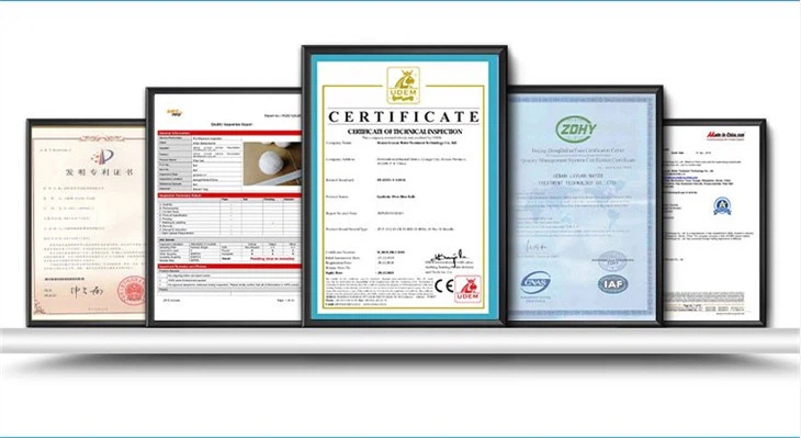 700g Vacuum Package Fiber Ball Filter Material