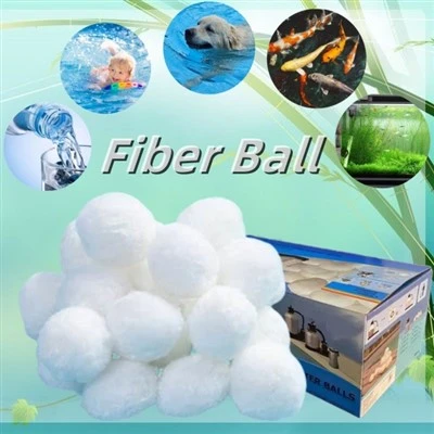 Bombes d'estalvi d'energia de 3 micres Filtre bola de fibra de polièster per al tractament d'aigües residuals de la piscina del tanc d'aquari