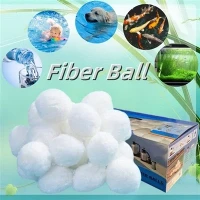 Bombes d'estalvi d'energia de 3 micres Filtre bola de fibra de polièster per al tractament d'aigües residuals de la piscina del tanc d'aquari
