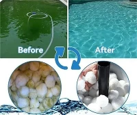 Boles de filtre de piscina de 700 g Tractament d'aigua Boles de filtres de polièster ecològics renovables reutilitzables