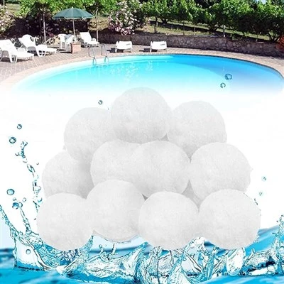 Bola de fibra essencial per a la neteja de piscines