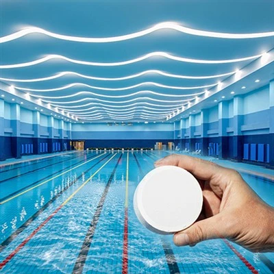 Piscina ràpida efervescent 90% TCCA amb aigua neta