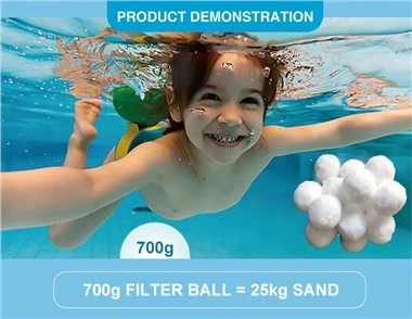 Bola de filtre de piscina de suports de filtre de fibra