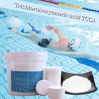 Venda calenta de productes químics per a piscines àcid tricloroisocianúric TCCA 90 pastilla pastilla de clor