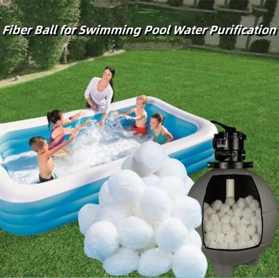 NOVES Boles de filtre de piscina ecològiques Mitjans de fibra per a filtres de sorra de piscines