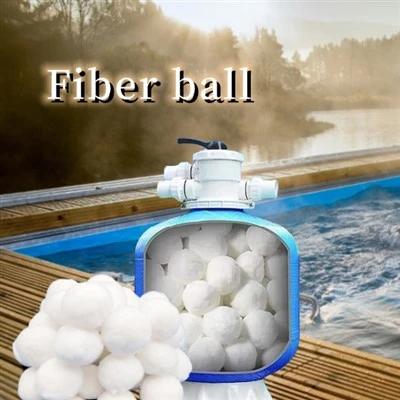 Les boles de filtre de fibra ecològiques reutilitzables substitueixen la sorra del filtre de la piscina per a la piscina