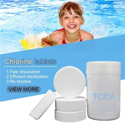 L'aigua de la piscina desinfecta el 90% de clorur de TCCA