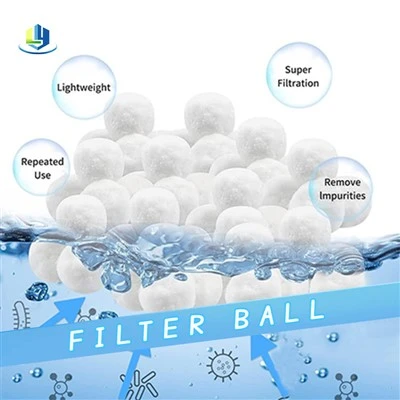Bola de filtre de piscina Bola de neteja de filtre de piscina de boles de fibra de polièster de substitució de sorra